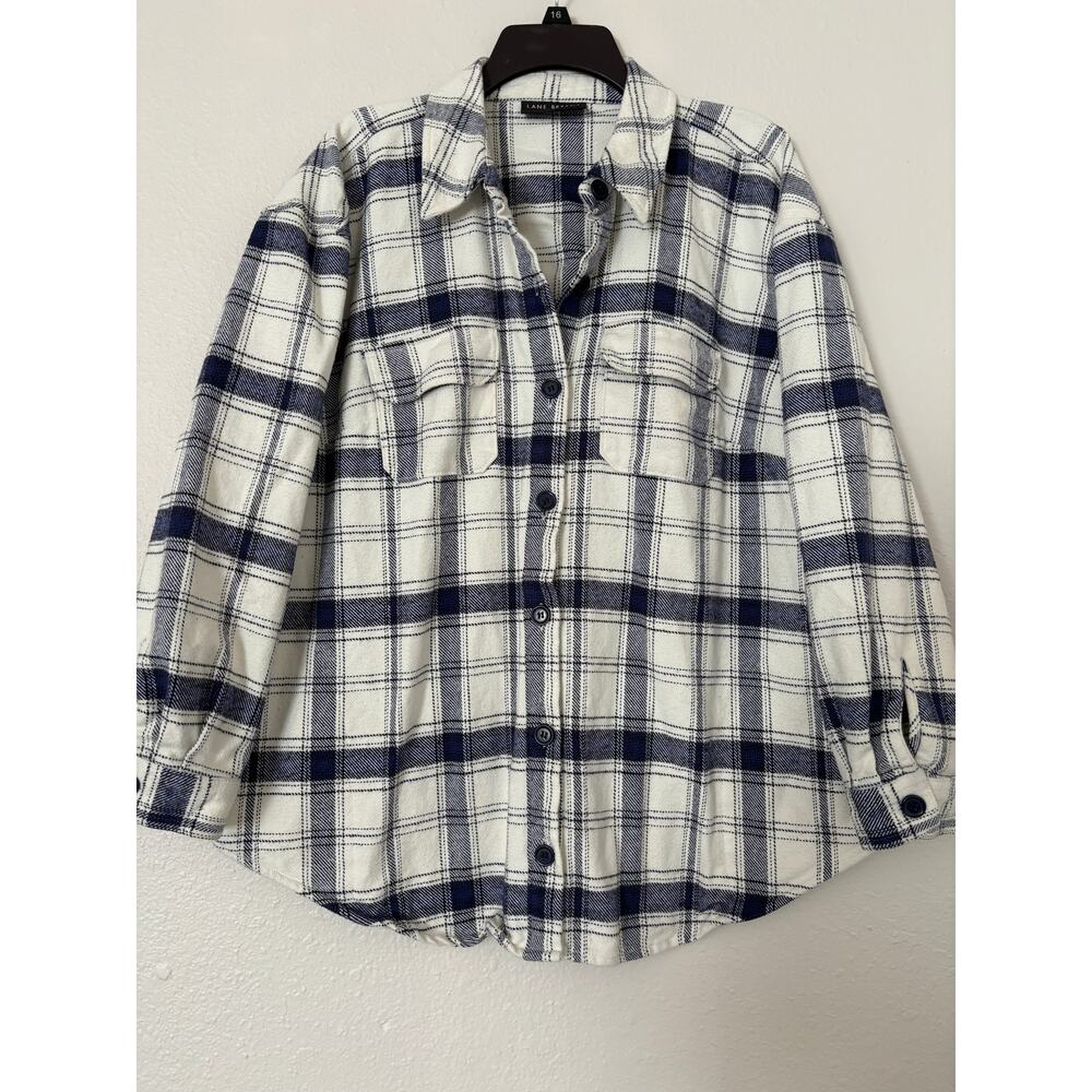Lane Bryant Plaid Shirt Jacket Womens Plus Size 14 / 16 Cotton cottagecore